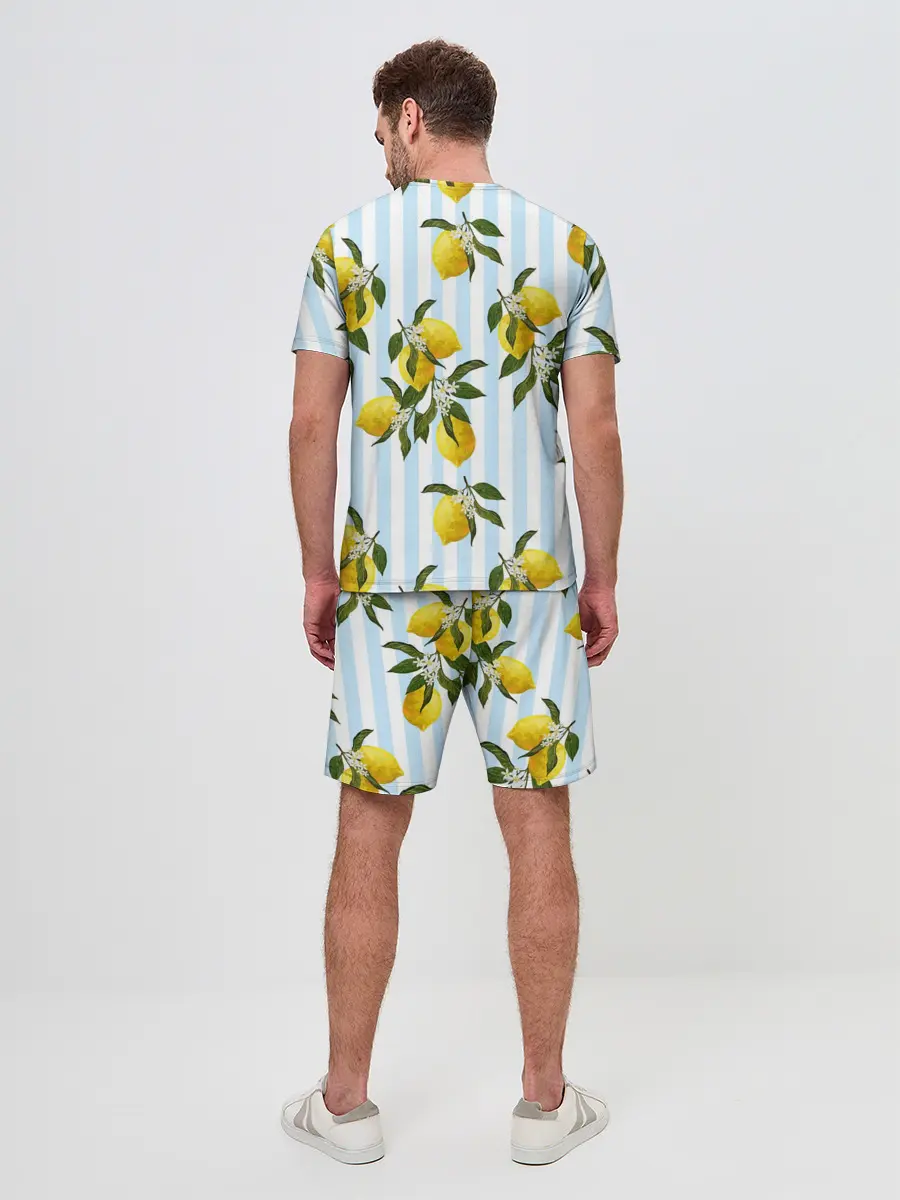 Мужской костюм с шортами / Лимоны