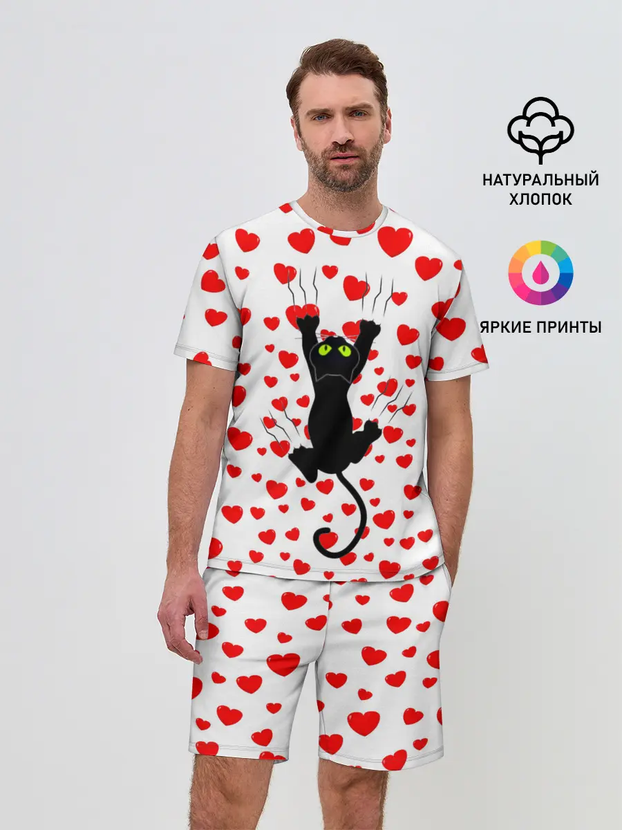 Мужской костюм с шортами / Котейка