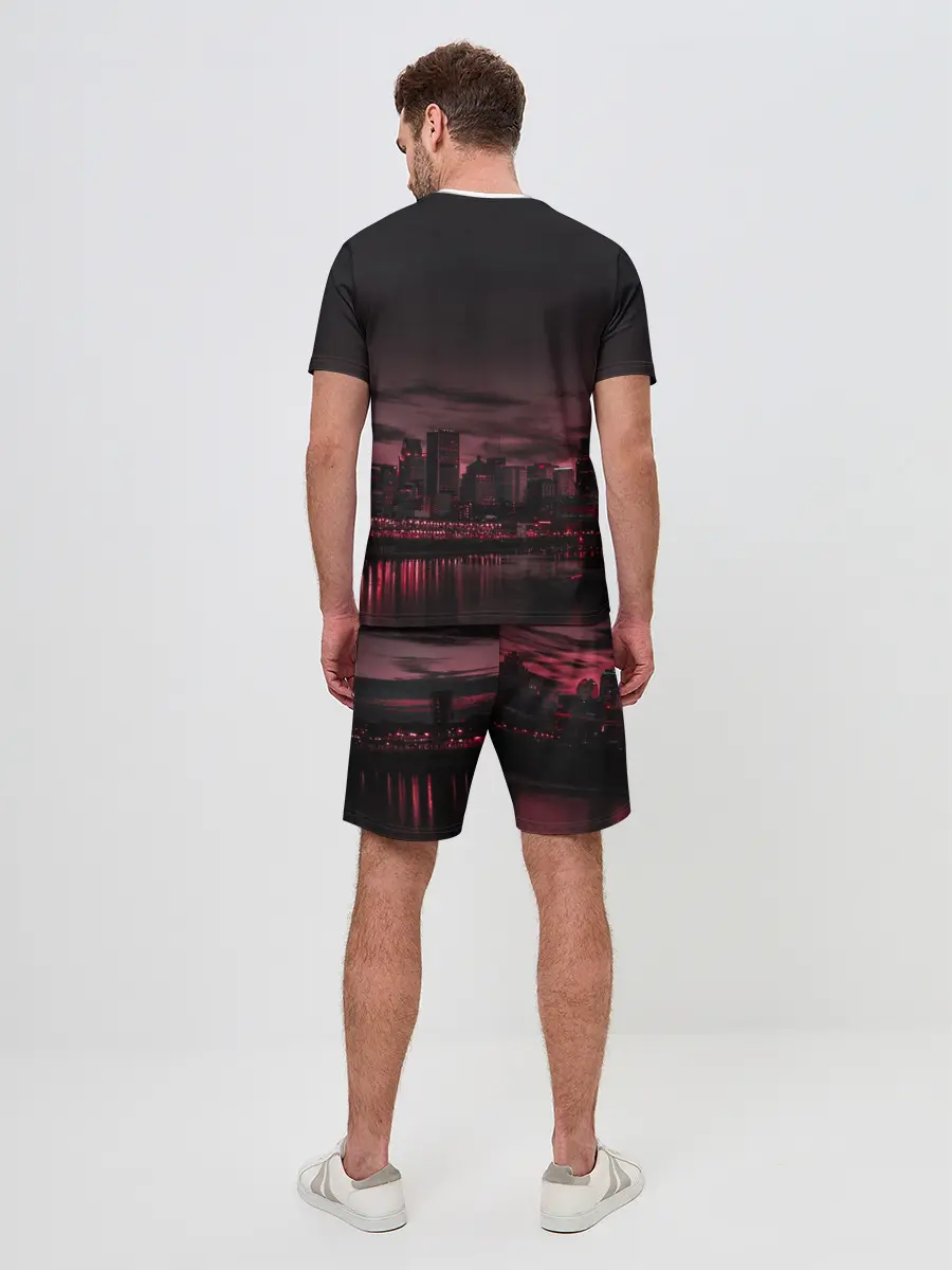 Мужской костюм с шортами / shadow night city