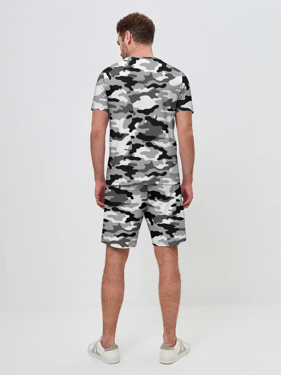 Мужской костюм с шортами / Камуфляж МВД Рф