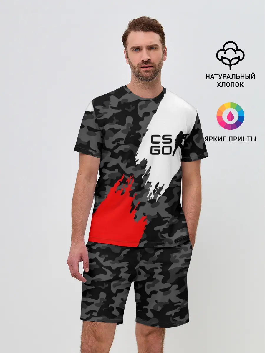 Мужской костюм с шортами / CS GO