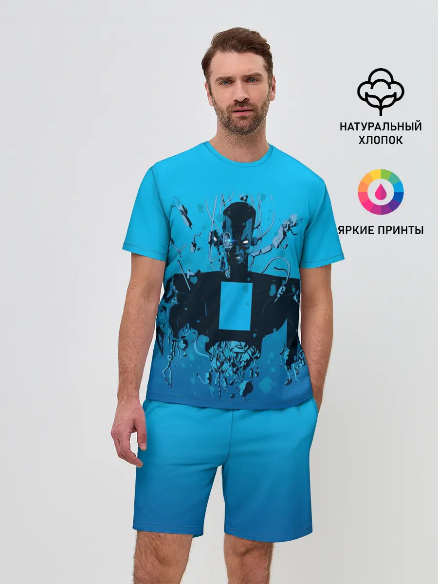 Мужской костюм с шортами / Zima blue