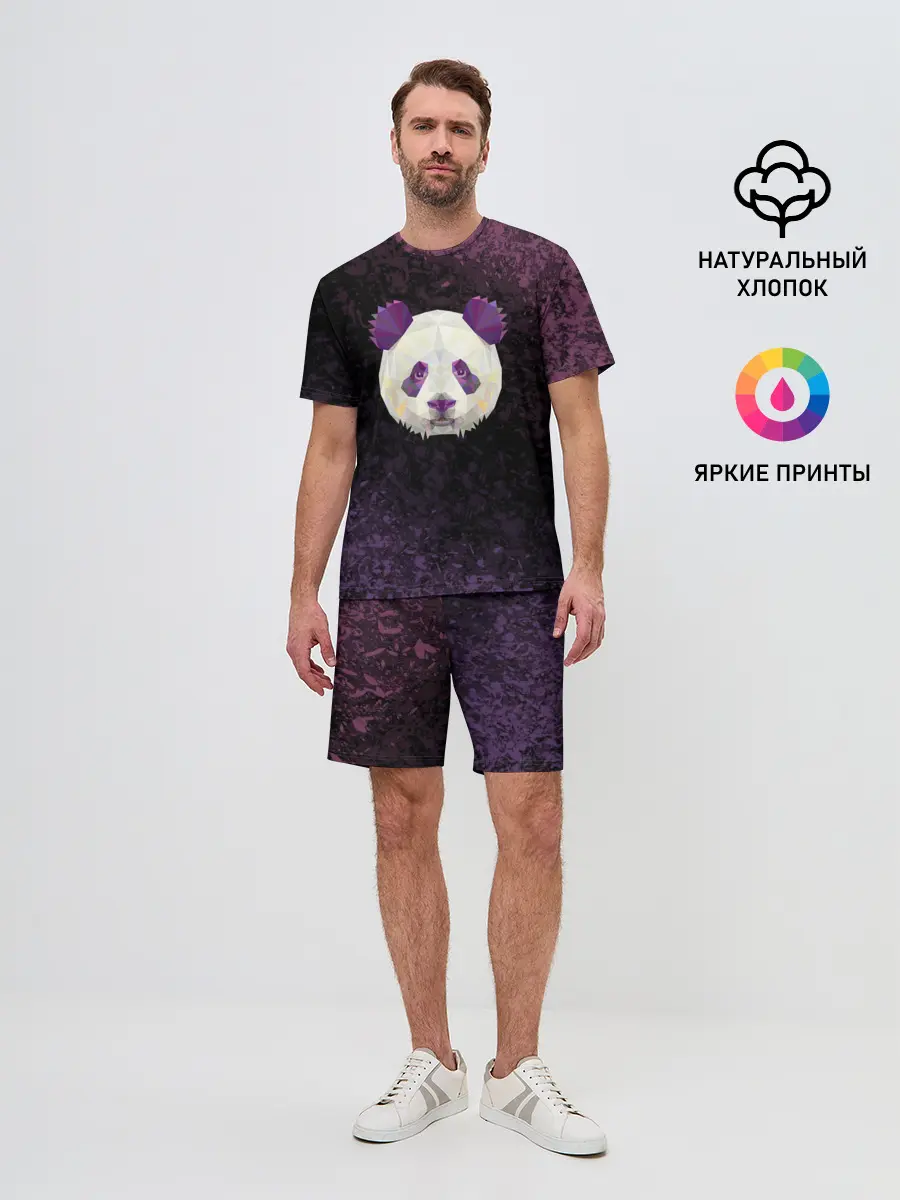 Мужской костюм с шортами / Панда