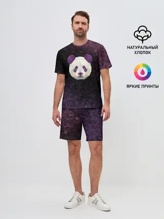 Мужской костюм с шортами / Панда
