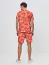 Мужской костюм с шортами / Оранжевый камуфляж