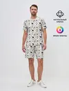 Мужской костюм с шортами / Котики
