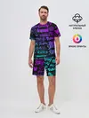 Мужской костюм с шортами / ЛОГОТИПЫ АНИМЕ