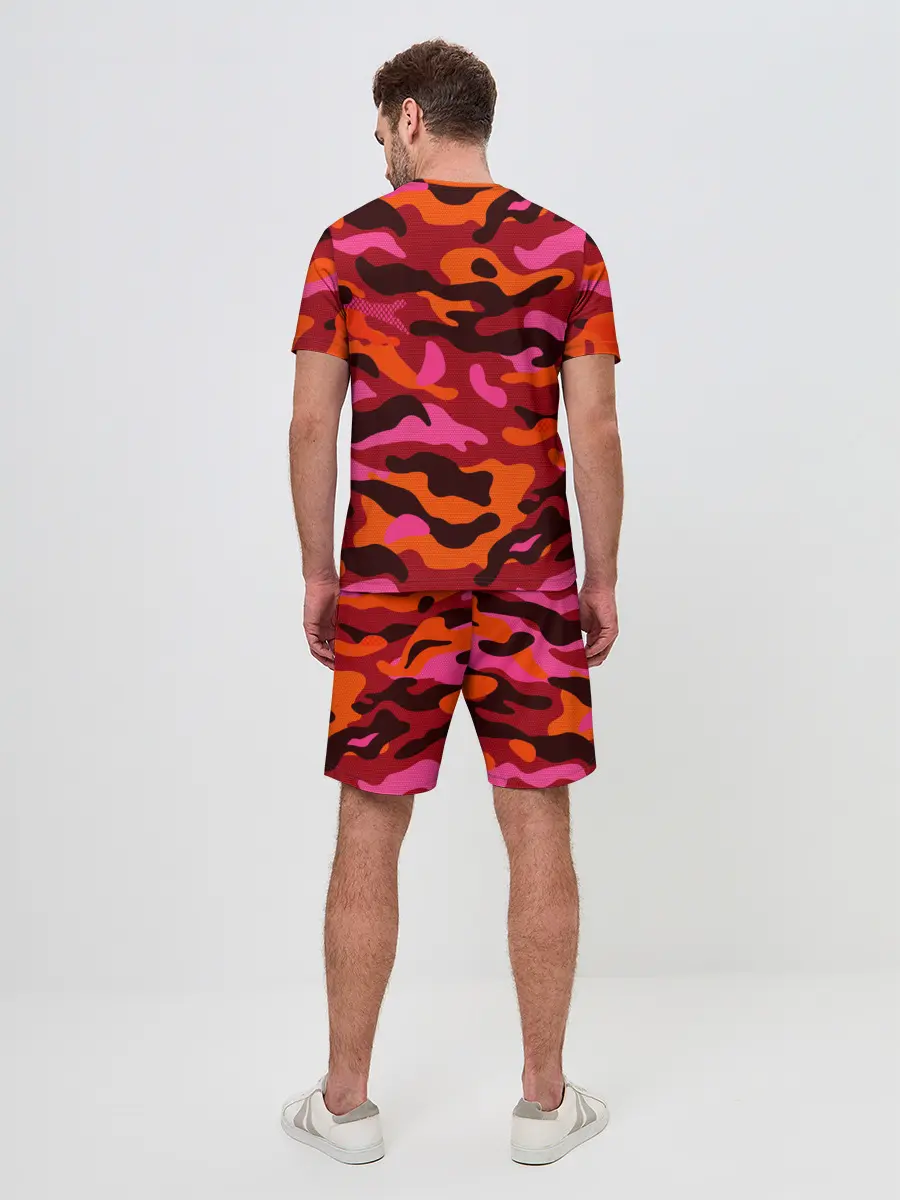 Мужской костюм с шортами / CAMOUFLAGE RED