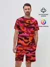 Мужской костюм с шортами / CAMOUFLAGE RED