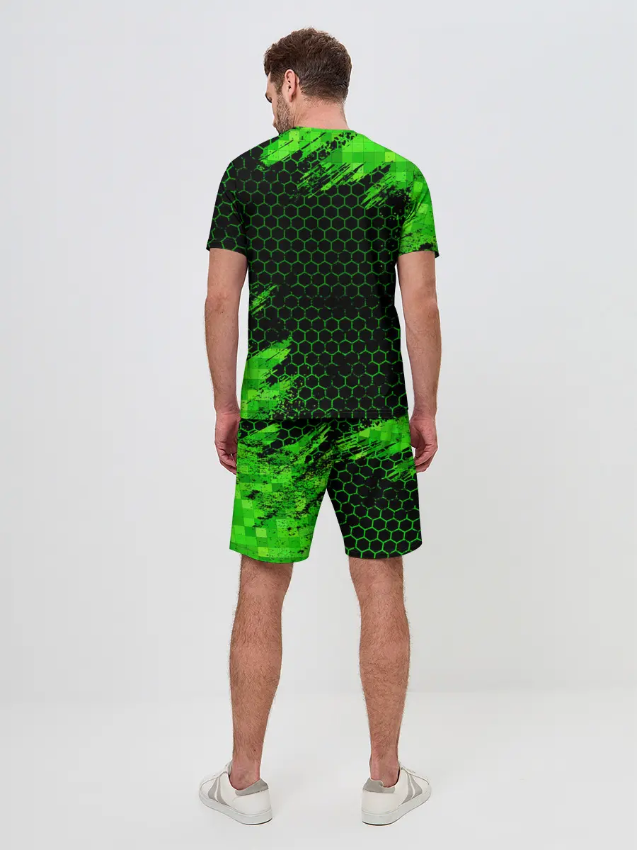 Мужской костюм с шортами / MINECRAFT CREEPER