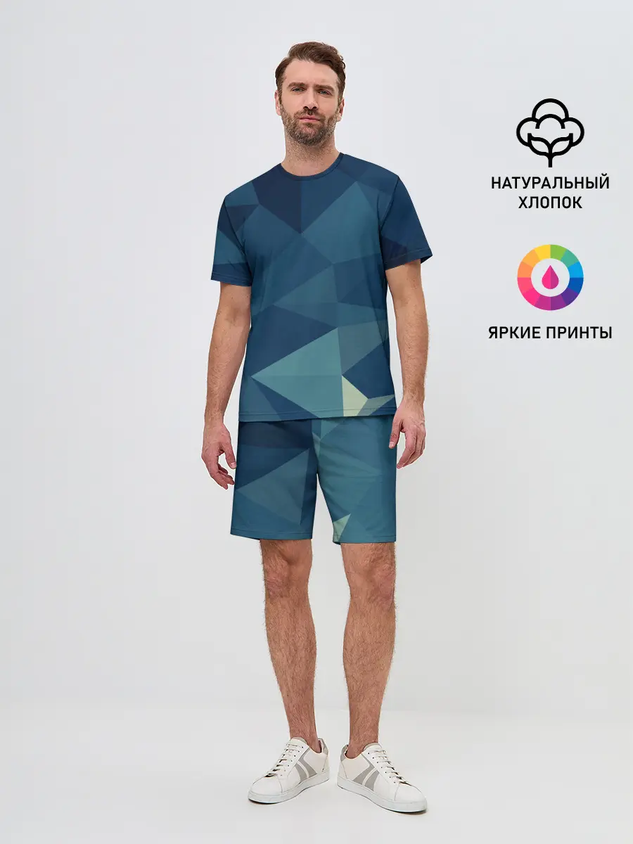 Мужской костюм с шортами / DARK BLUE