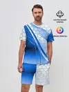 Мужской костюм с шортами / ABSTRACT BLUE