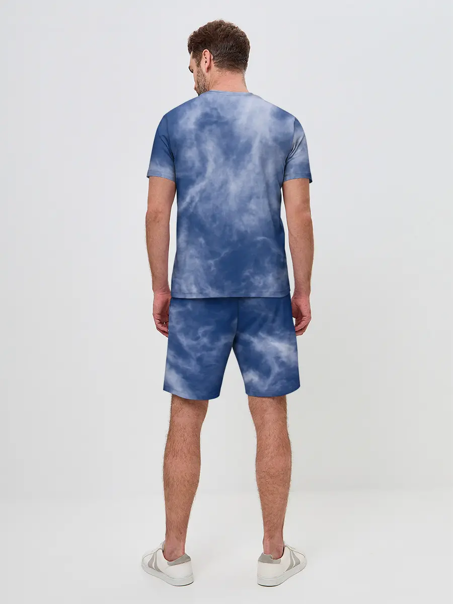 Мужской костюм с шортами / Облака в небе