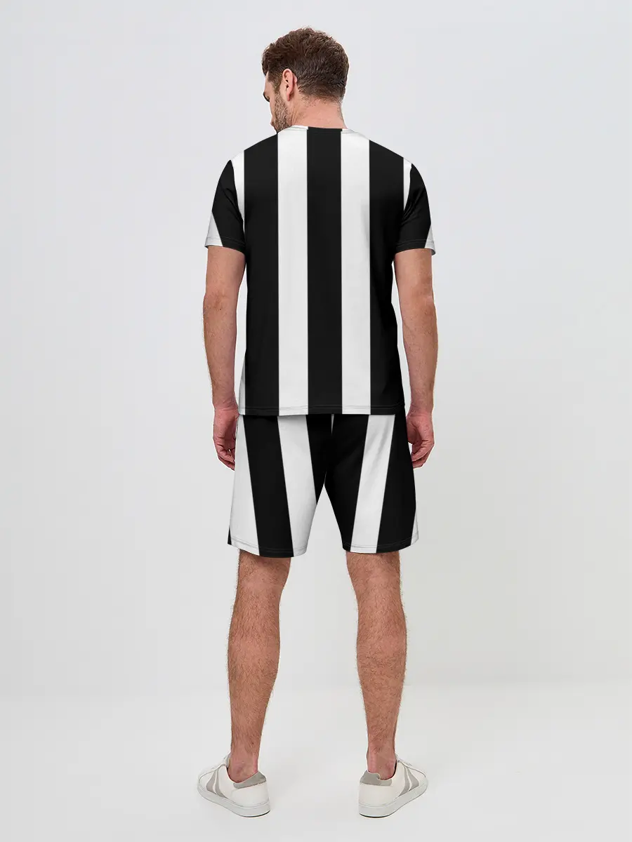 Мужской костюм с шортами / Полоска