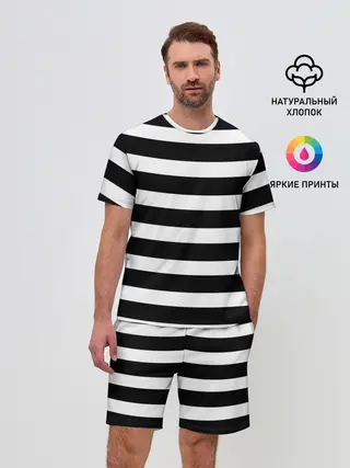 Мужской костюм с шортами / Моряк