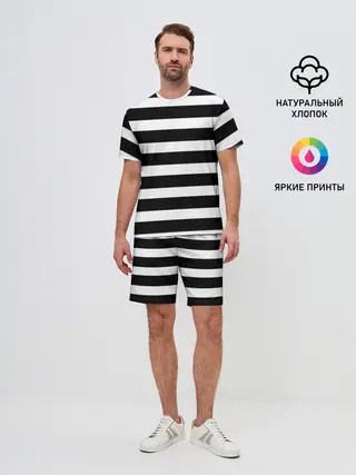 Мужской костюм с шортами / Моряк