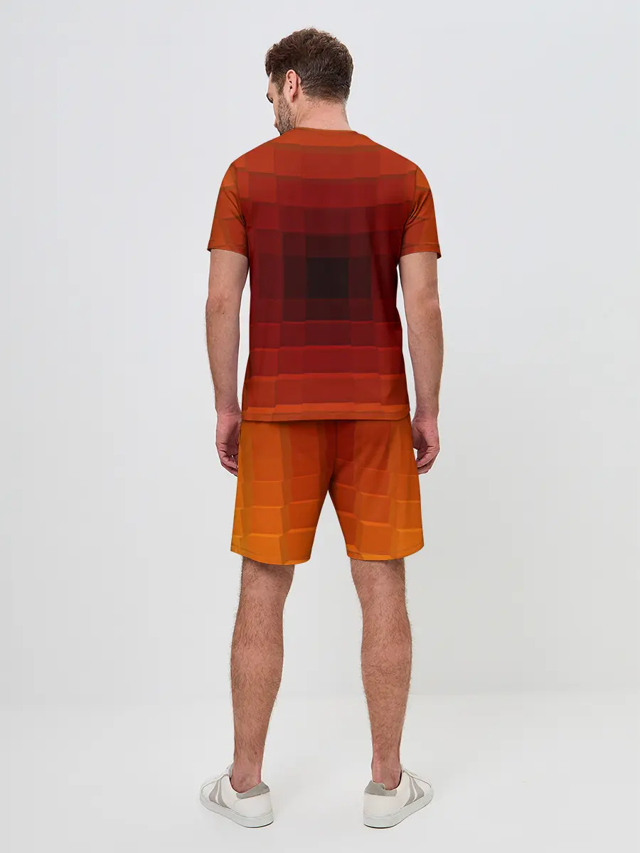 Мужской костюм с шортами / оптическая иллюзия