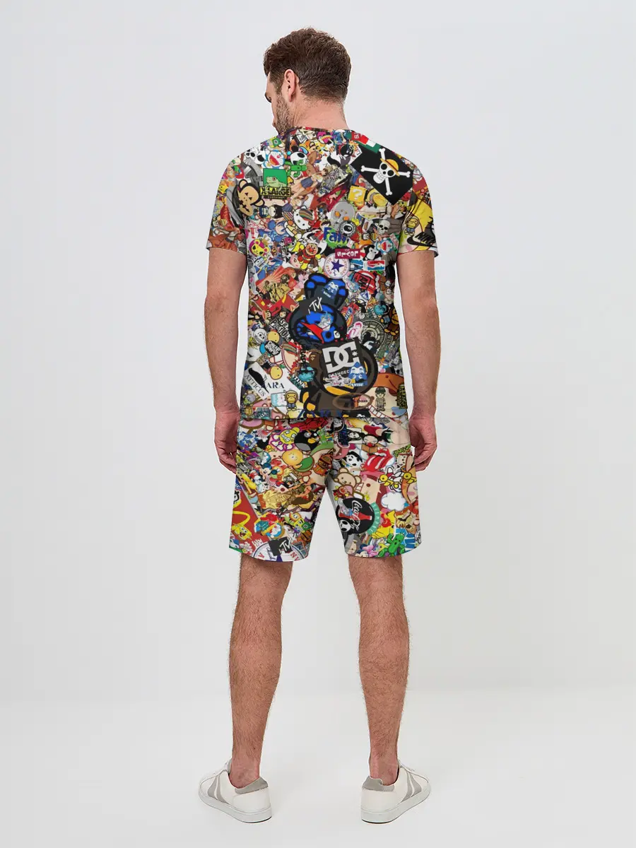 Мужской костюм с шортами / Стикеры