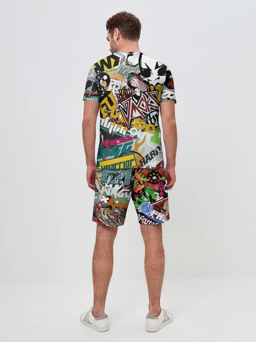 Мужской костюм с шортами / Стикеры