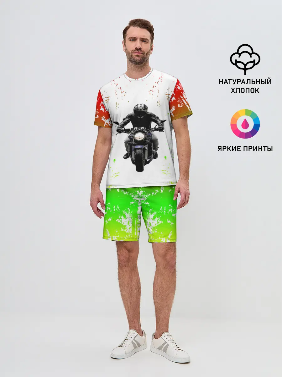 Мужской костюм с шортами / МОТОЦИКЛЫ