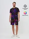 Мужской костюм с шортами / Ночное Грозовое Небо