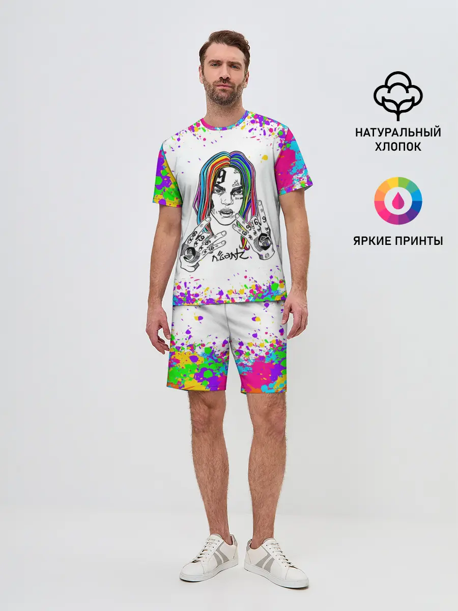 Мужской костюм с шортами / Такеши 6ix9ine