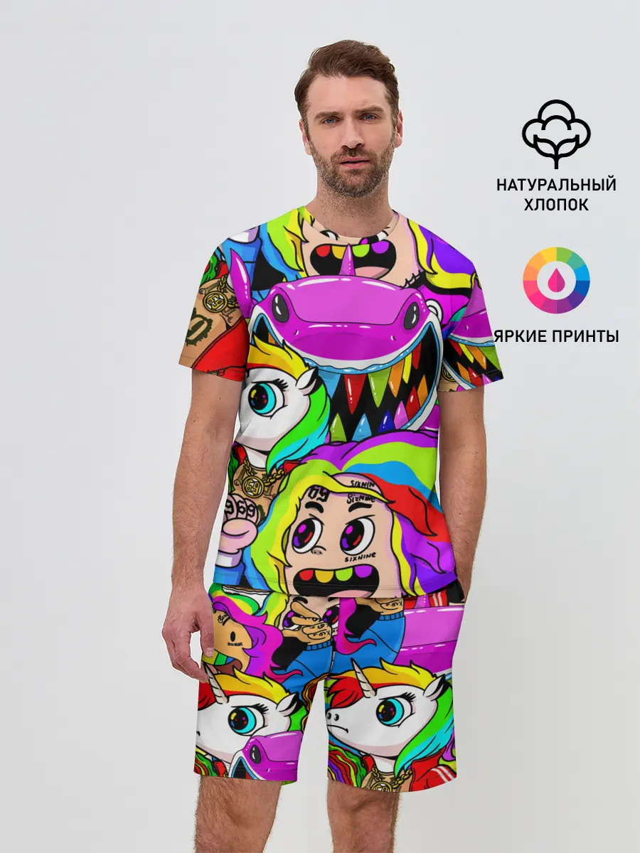 Мужской костюм с шортами / 6IX9INE