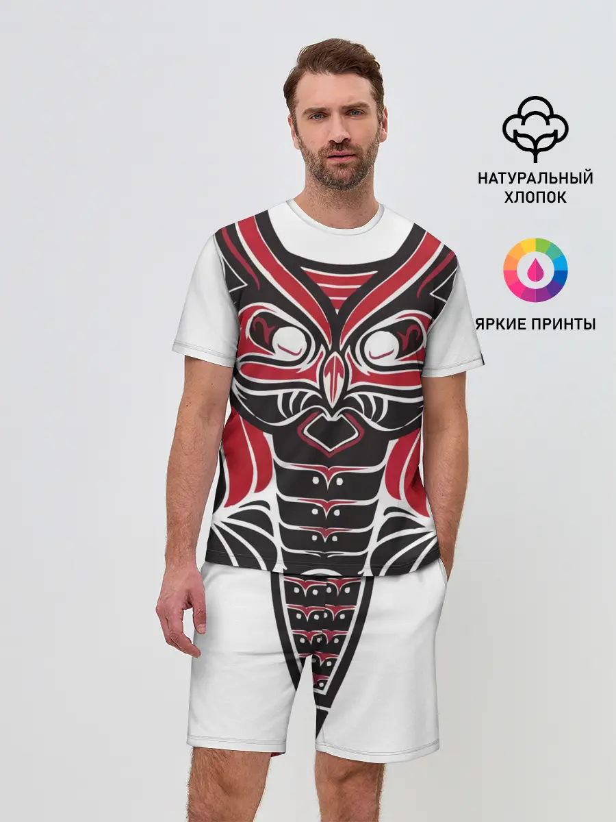 Мужской костюм с шортами / Птица