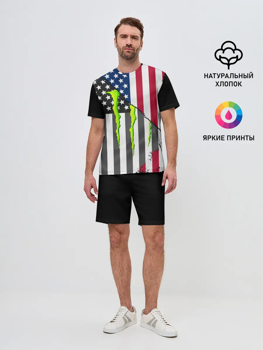 Мужской костюм с шортами / MONSTER ENERGY