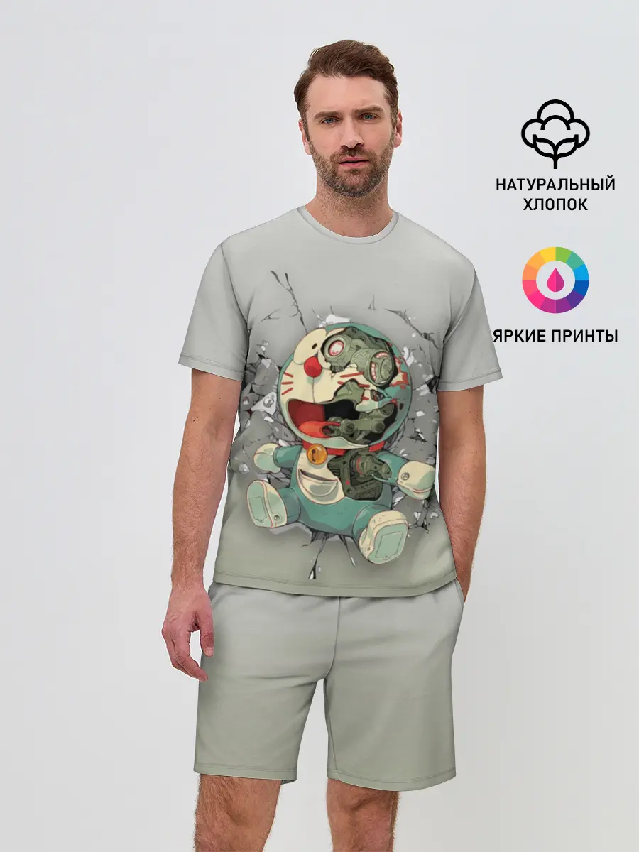 Мужской костюм с шортами / Doraeman