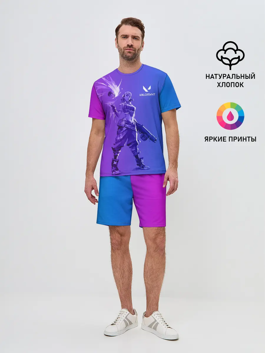 Мужской костюм с шортами / Valorant