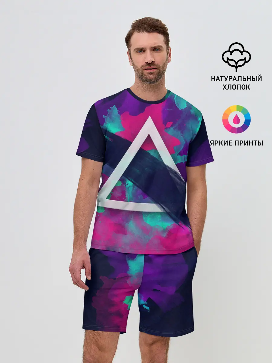 Мужской костюм с шортами / Абстракция