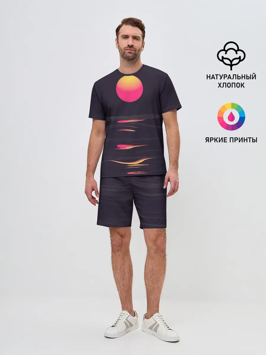 Мужской костюм с шортами / Абстракция