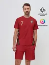 Мужской костюм с шортами / Ronaldo home EURO 2020