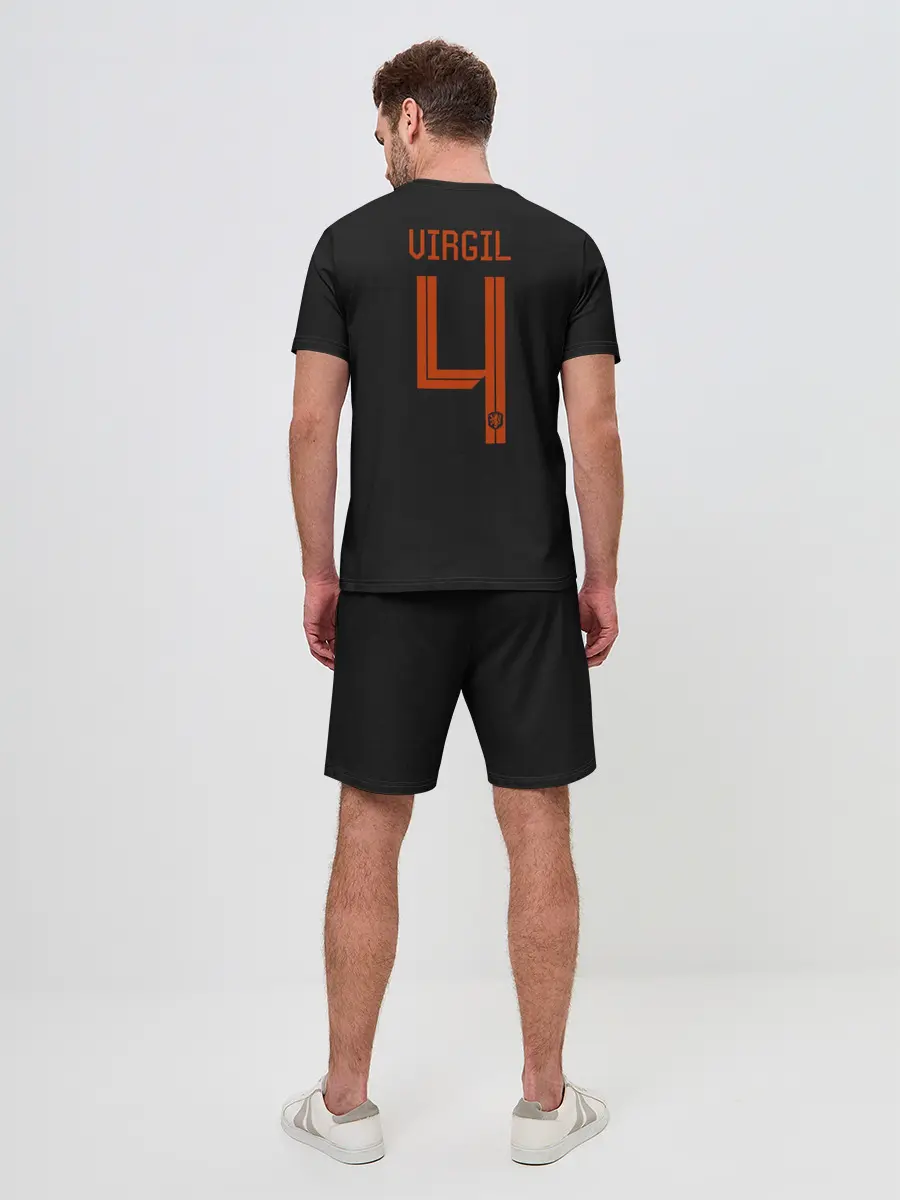 Мужской костюм с шортами / Van Dijk away EURO 2020