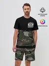 Мужской костюм с шортами / Russia камуфляж