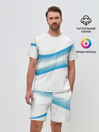 Мужской костюм с шортами / Волны