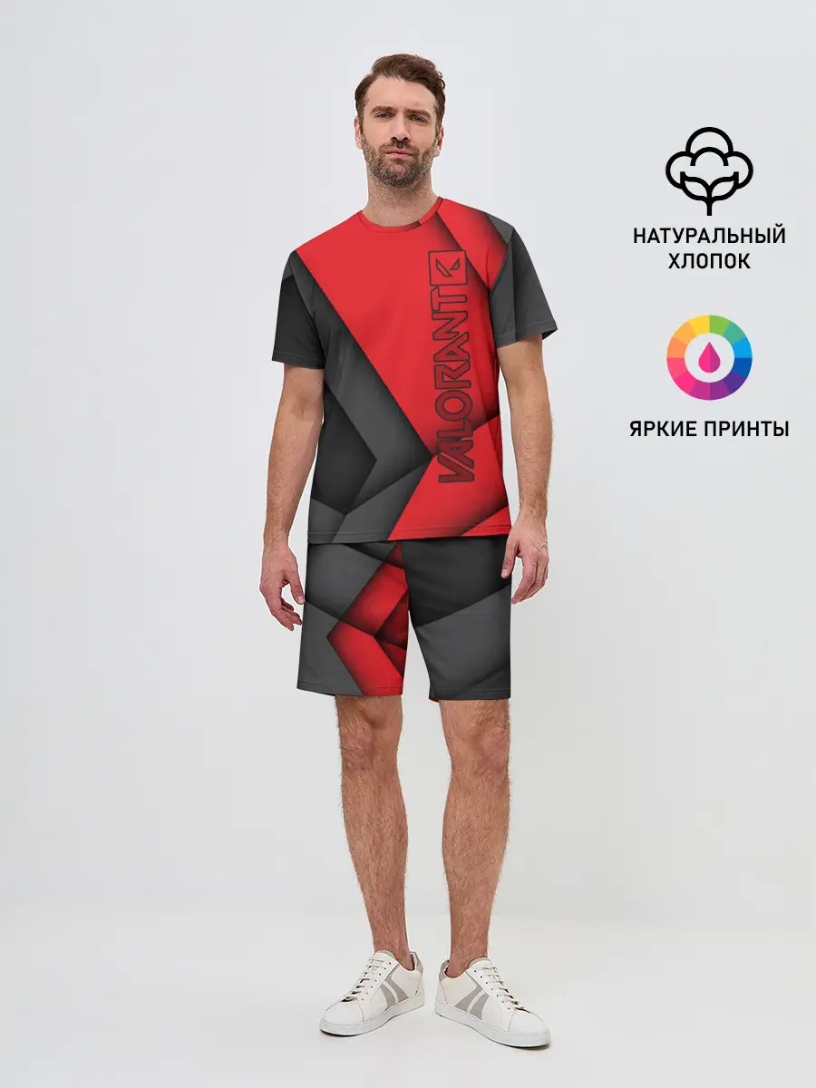 Мужской костюм с шортами / Valorant