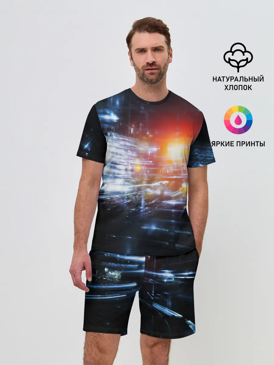 Мужской костюм с шортами / DIGITAL ABSTRACTION