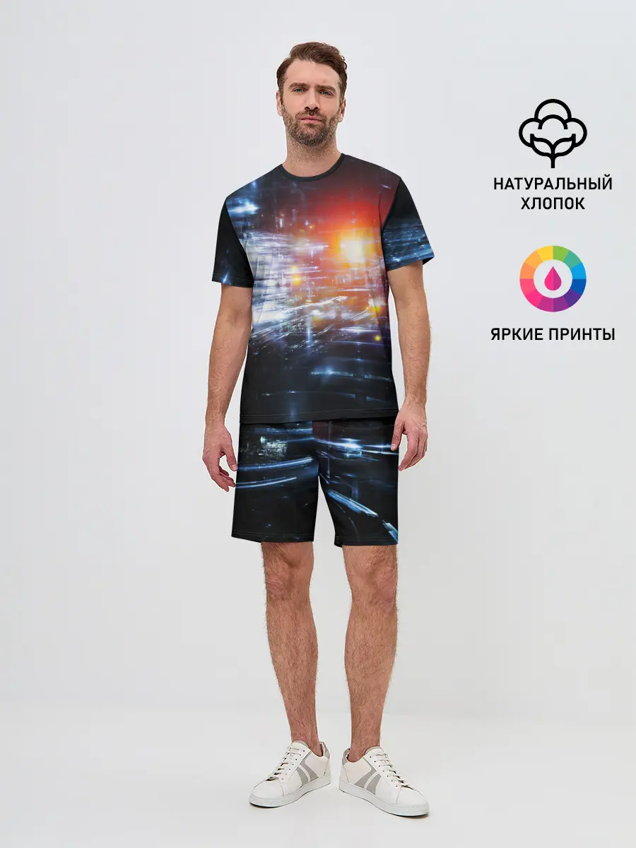 Мужской костюм с шортами / DIGITAL ABSTRACTION