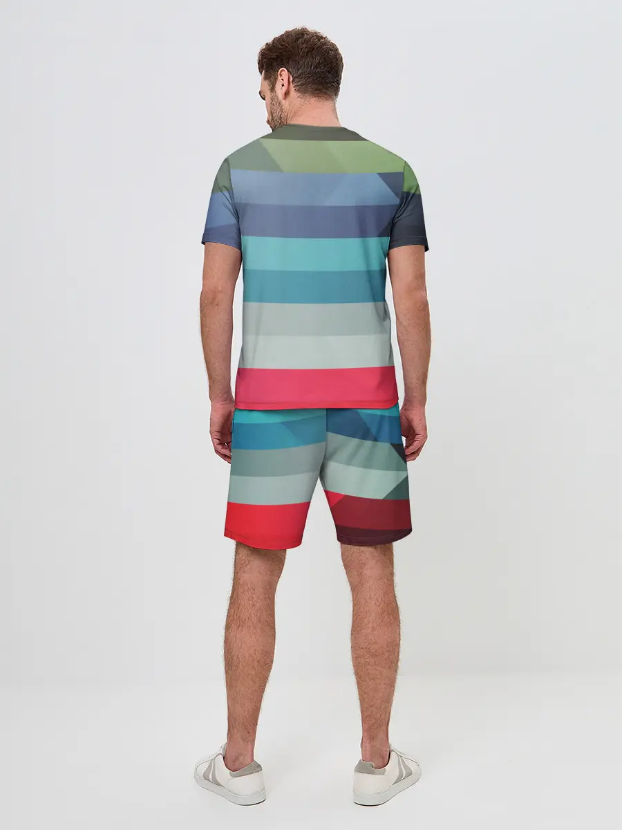 Мужской костюм с шортами / ТЕКСТУРА ЛИНИИ