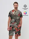 Мужской костюм с шортами / Dsquared tatoo DRAGON