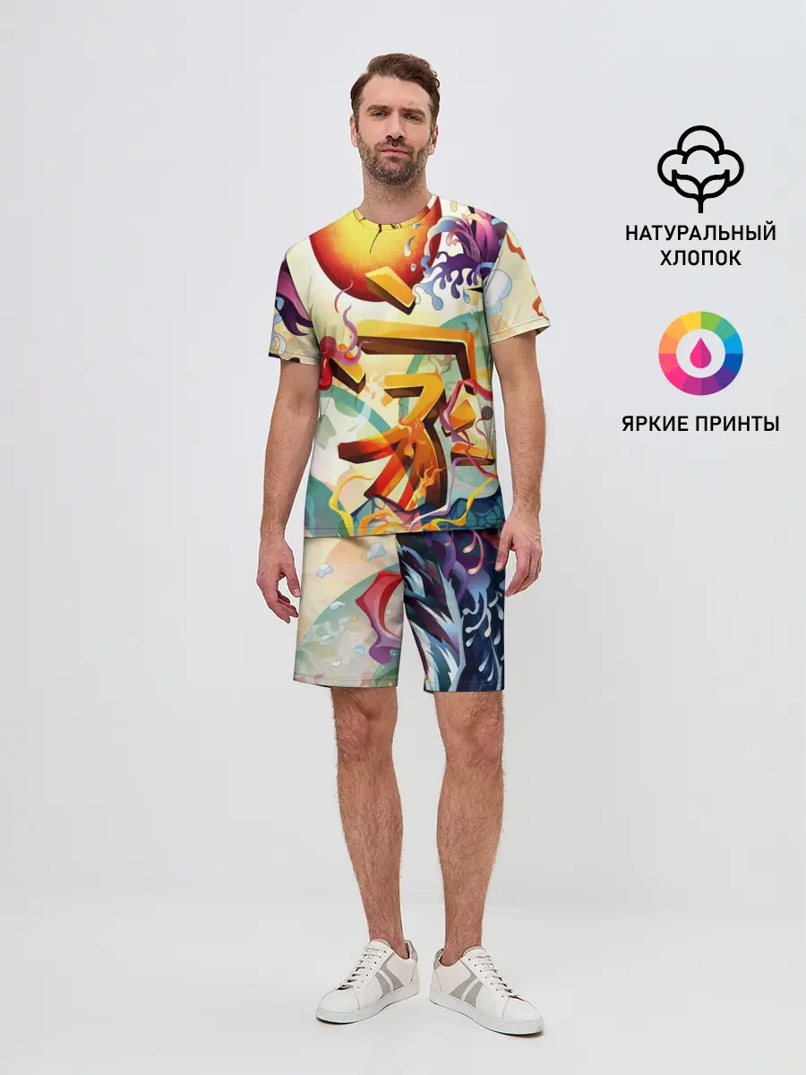 Мужской костюм с шортами / Dsquared tatoo