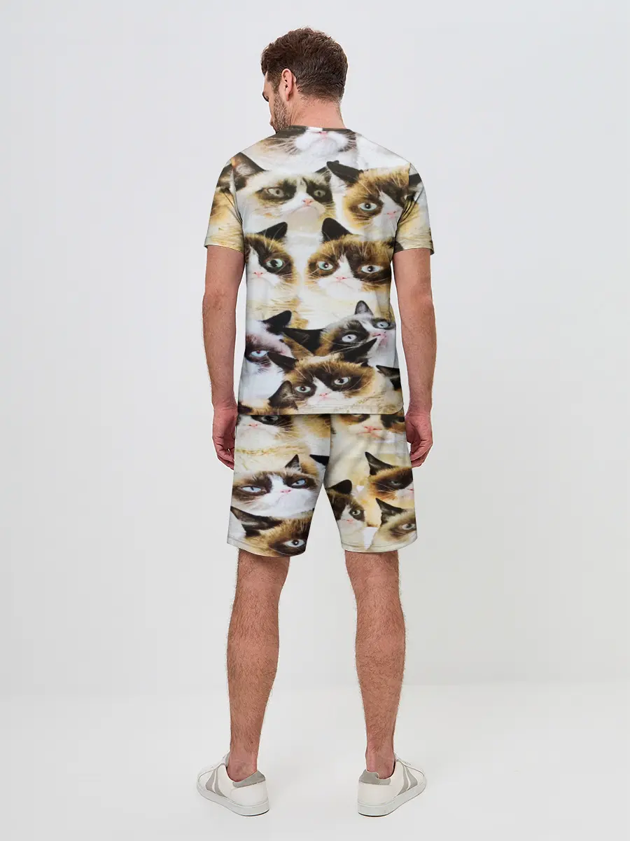 Мужской костюм с шортами / КОТ МЕМ