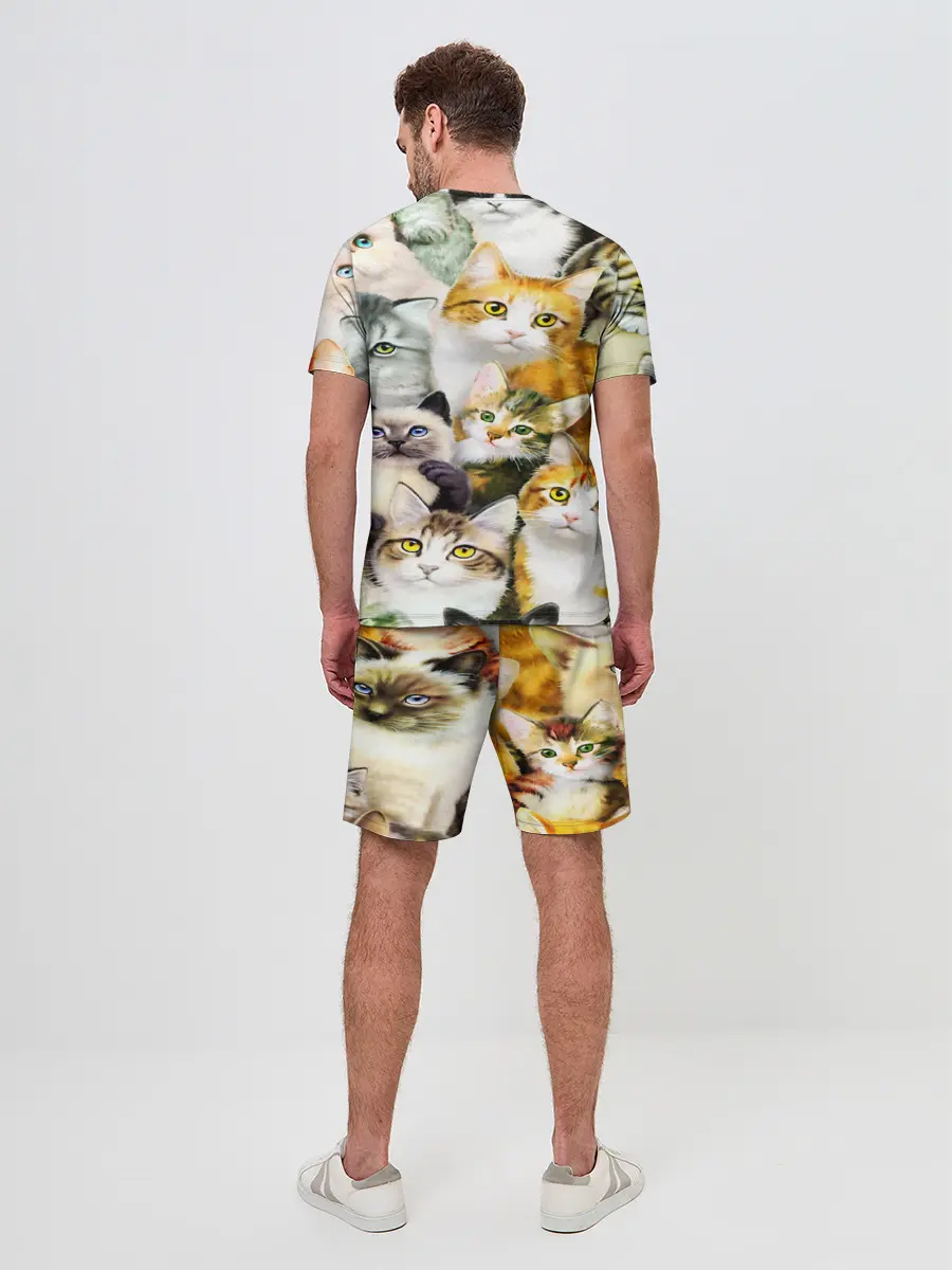 Мужской костюм с шортами / КОТЫ