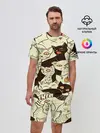 Мужской костюм с шортами / КОТЯТА ПАТТЕРН