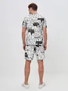 Мужской костюм с шортами / КОТЫ WHITE