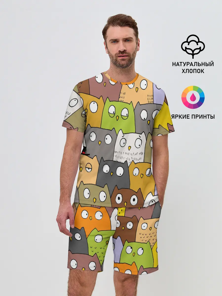 Мужской костюм с шортами / СОВЫ КОТИКИ