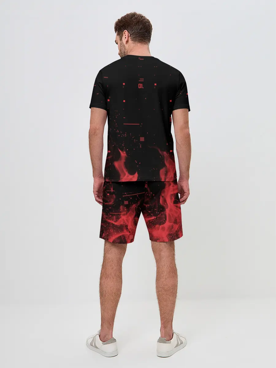 Мужской костюм с шортами / VALORANT SOVA