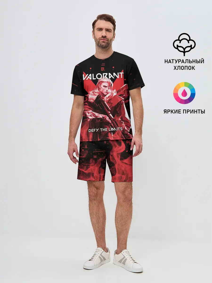 Мужской костюм с шортами / VALORANT SOVA
